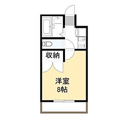 パレスＨＩＲＯ 2階1Kの間取り