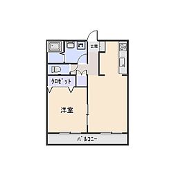 ＭＡＸ 2階1LDKの間取り