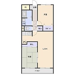 ニューセラヴィ伊勢崎 2LDKの間取図画像