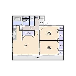 A-Life 2LDKの間取図画像
