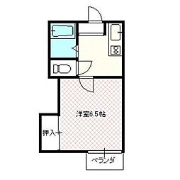 JR上越線 井野駅 4kmの賃貸アパート 2階1Kの間取り