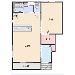 コンフォージュ 1LDKの間取図画像