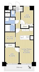 間取図画像 2SLDK