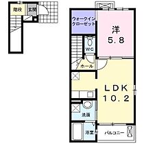 サンマリーン弐番館 201 ｜ 青森県八戸市湊高台6丁目（賃貸アパート1LDK・2階・43.80㎡） その2