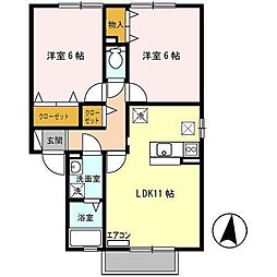 間取図画像 2LDK