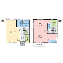 コーポ20Ｔ 1階1LDKの間取り