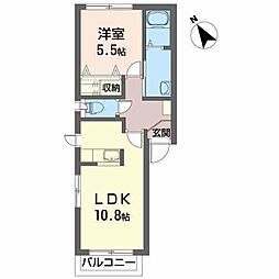 サニーコート 1LDKの間取図画像