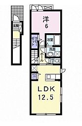 プリメーラ3 1LDKの間取図画像