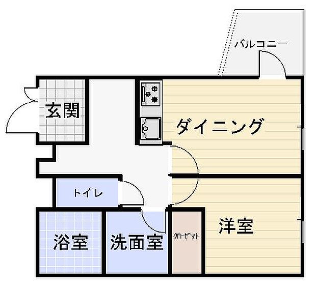 コスモ湯布院別邸(1DK) 3階/108の間取り