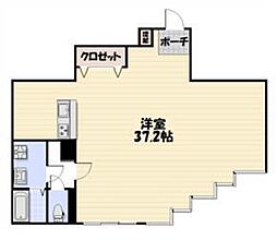 アドバンス東習志野 1階ワンルームの間取り