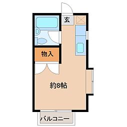 ベルメゾン ワンルームの間取図画像