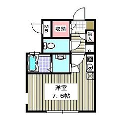 One’s Stage高砂 5階ワンルームの間取り