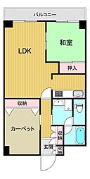 ニックハイム木場公園 502 5階2LDKの間取り