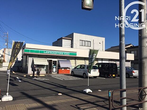 【コンビニエンスストア】ローソンストア100福生本町店まで489ｍ