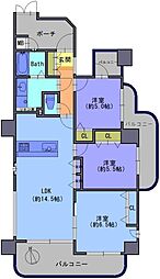 間取図画像 3LDK
