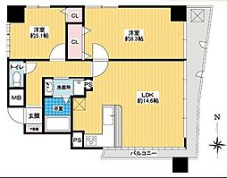 間取図画像 2LDK