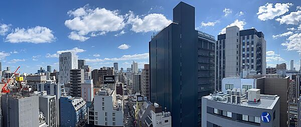 バルコニーからの眺望（パノラマ撮影）