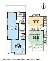 浄土寺東田町中古戸建 3LDKの間取り