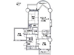 リシャール伊豆長岡 3LDKの間取図画像