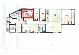 グリーンビル2 3階4LDKの間取り