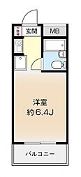 アン・ウィステリア鷺沼 ワンルームの間取図画像