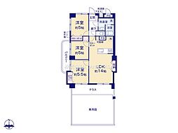 ライオンズマンション三鷹 3LDKの間取図画像