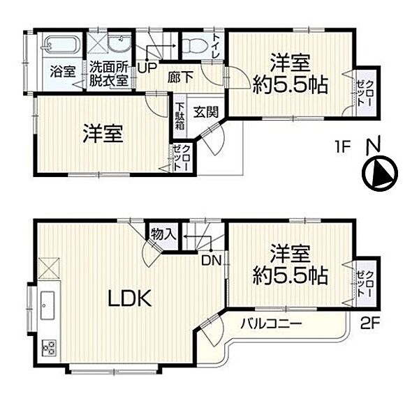 間取りを拡大表示