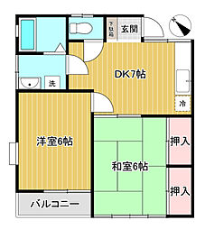 間取図画像 2DK
