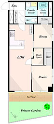 ハイコーポ十条 2SLDKの間取図画像