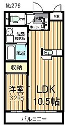 GRANDHILL 1LDKの間取図画像