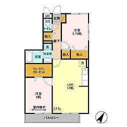 間取図画像 2LDK