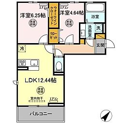 TORISIA.N 2LDKの間取図画像