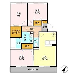間取図画像 3LDK