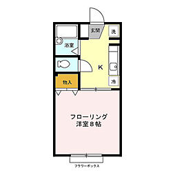 ジャックパレス　V 1階1Kの間取り