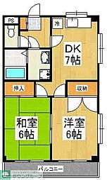 間取図画像 2DK