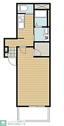 グランディール新座志木 1階1Kの間取り