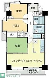 ライオンズマンション朝霞本町 3LDKの間取図画像