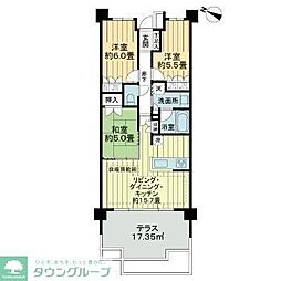 ライオンズふじみ野グランフォート 3LDKの間取図画像
