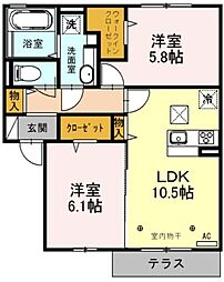 間取図画像 2LDK