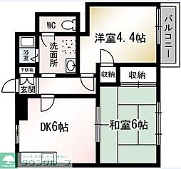 間取図画像 2DK