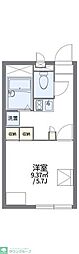 レオパレスMKアパートメント 1Kの間取図画像