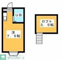 クロノスふじみ野 ワンルームの間取図画像