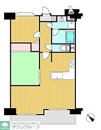 レーベンハイム和光ヒルズ 2LDKの間取図画像