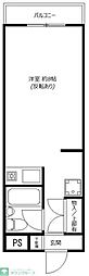 グリーンハイツ ワンルームの間取図画像