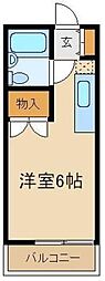 ライフコート ワンルームの間取図画像