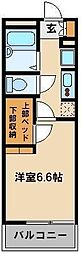 レオパレスカーニバル1 1Kの間取図画像