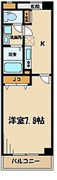 ボンクラージュ 1Kの間取図画像