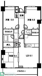 サニーヒルズ和光 2SLDKの間取図画像