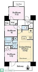 プレシス本川越ルミナス 3LDKの間取図画像