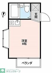スマイルコートみずほ台 ワンルームの間取図画像